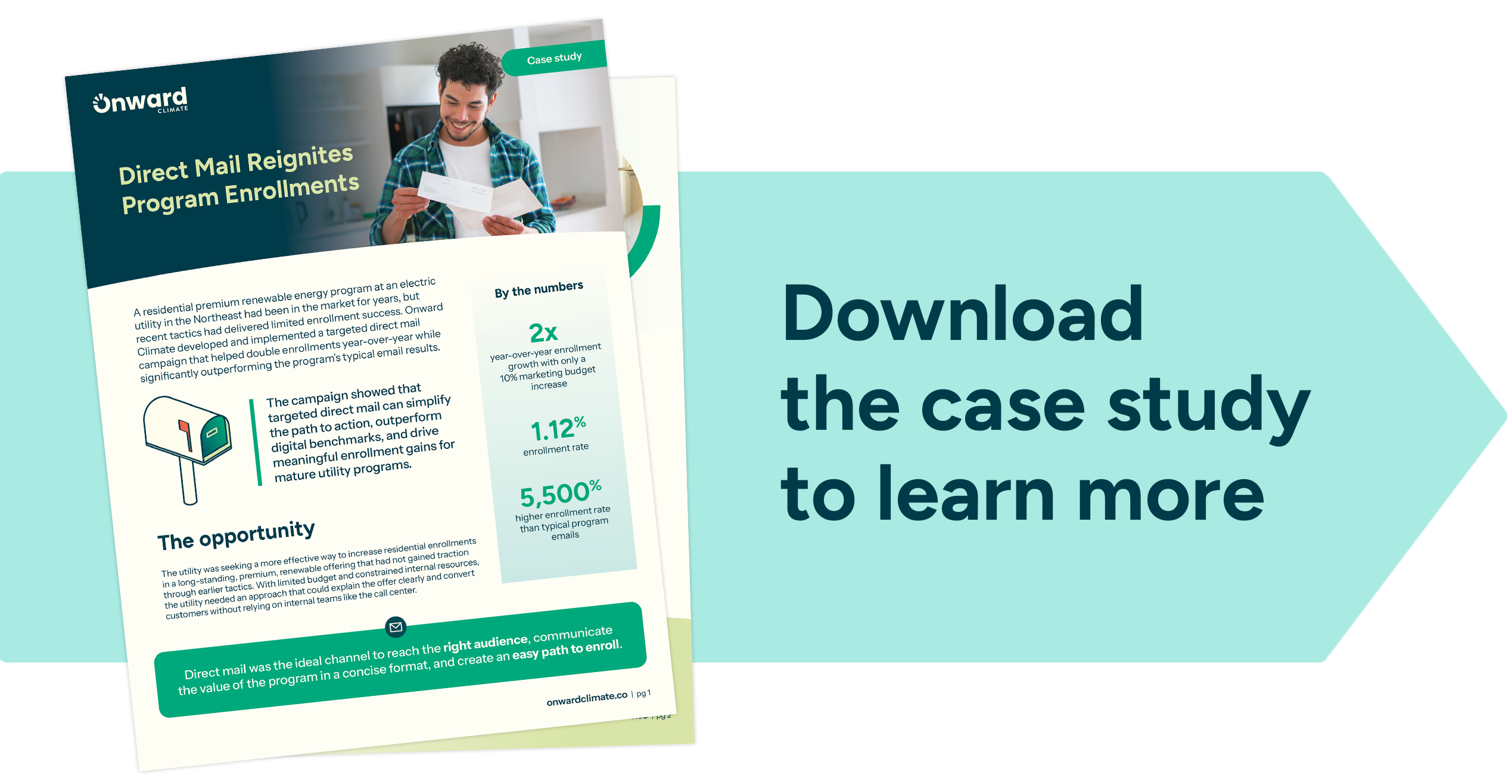 Preview of utility marketing direct mail case study